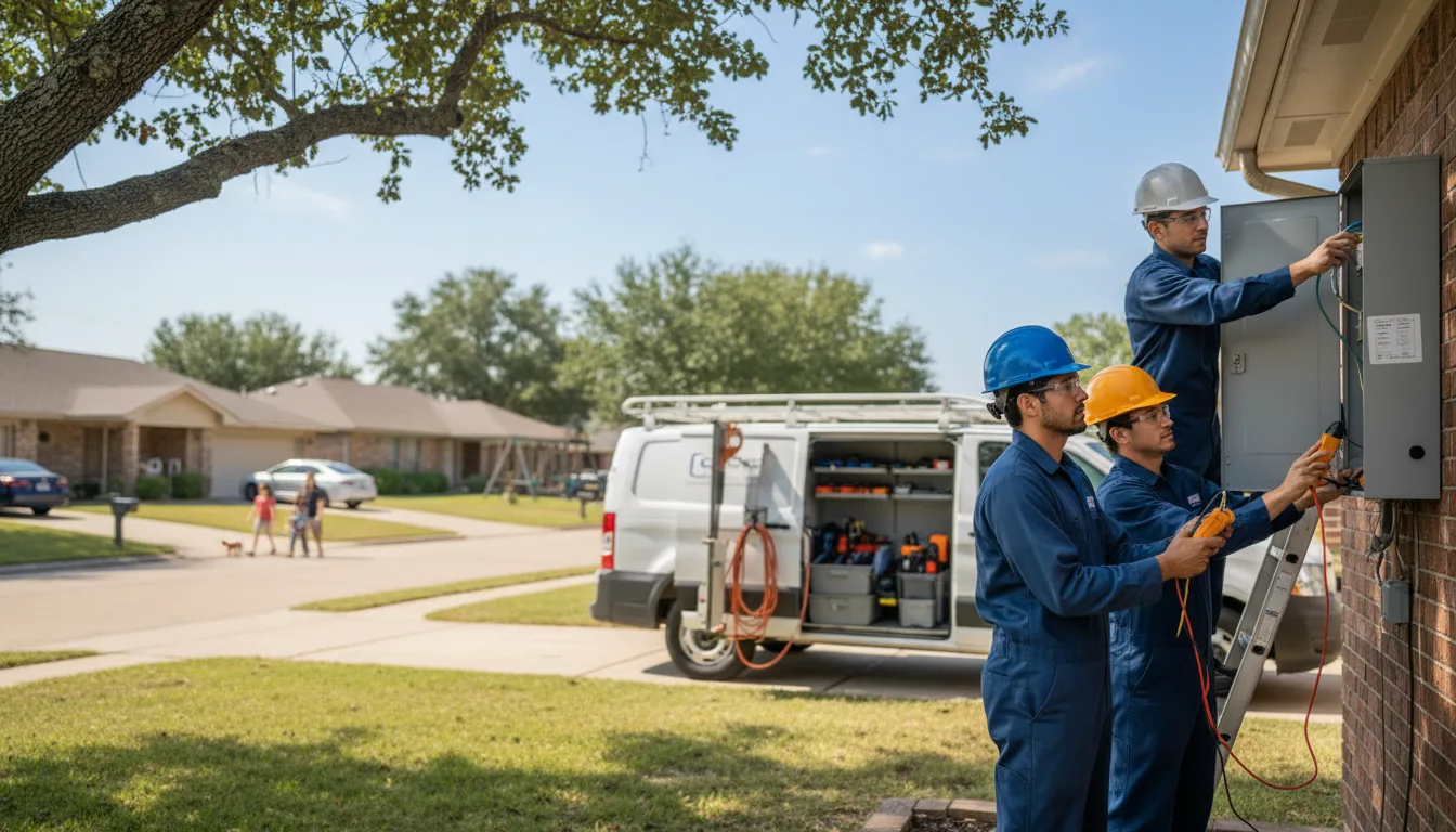 Certified electrician providing emergency electrical services in Horace, ND